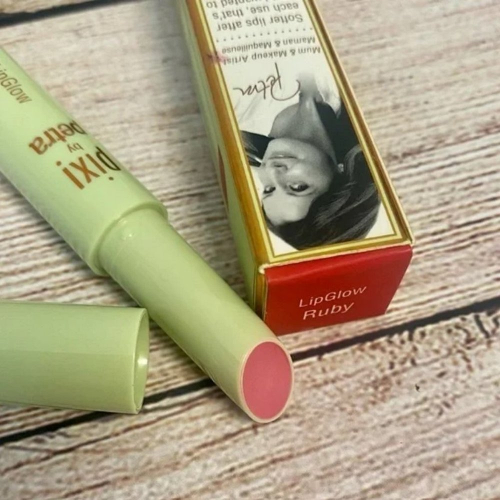 Pixi by Petra LipGlow in Ruby tinted Lip Stick Balm gloss Glow Lipstick NEW